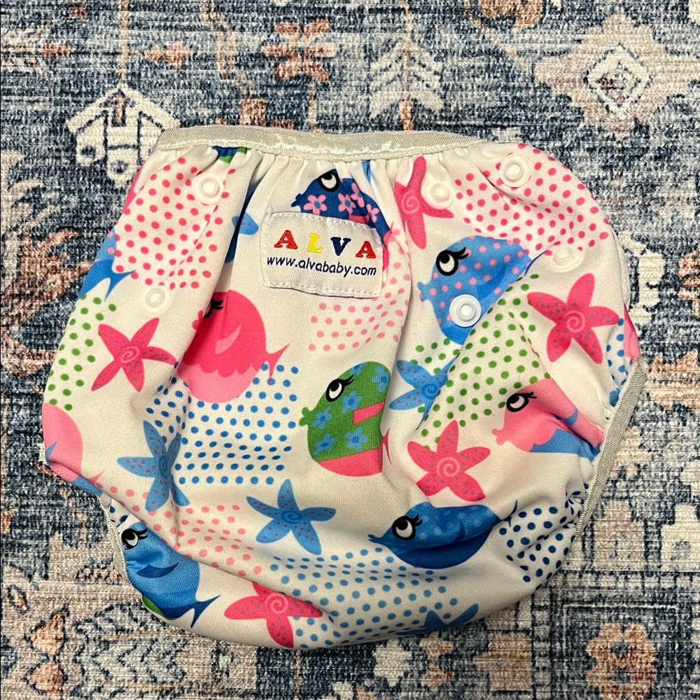 Vibrant Fish Patterned Diaper Covers - Picture 6 of 7